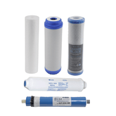100 GPD 5 - Stage Reverse Osmosis Replacement Filter Set - H2O Warehouse