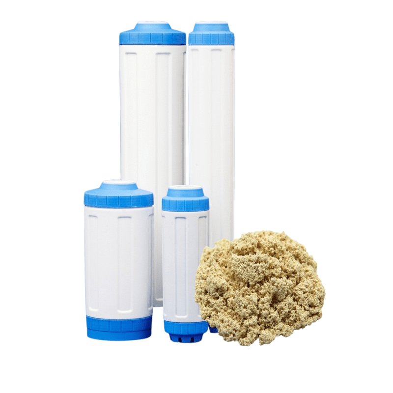 20 Inch Big Blue Refillable Filter Cartridge with Purolite A520E Nitrate Removal Resin - H2O Warehouse