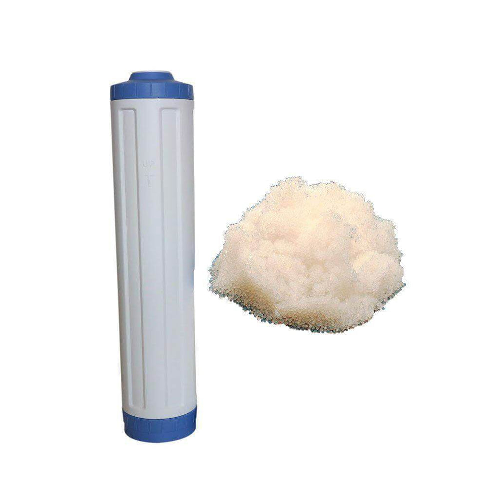 20 Inch Big Blue Refillable Filter Cartridge with Tannin Removal Filter Media - H2O Warehouse