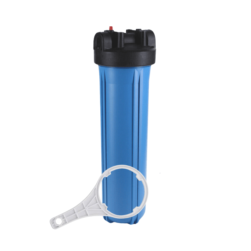 20-Inch Big Blue Water Filter Housing – 1-Inch Port, Double O-Ring & Air Release (Eco Range) | Without Bracket - H2O Warehouse