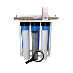 3 Stage Big Blue Water Filtration System with Advanced 65W WONDER® Germicidal UV Sterilizer - H2O Warehouse