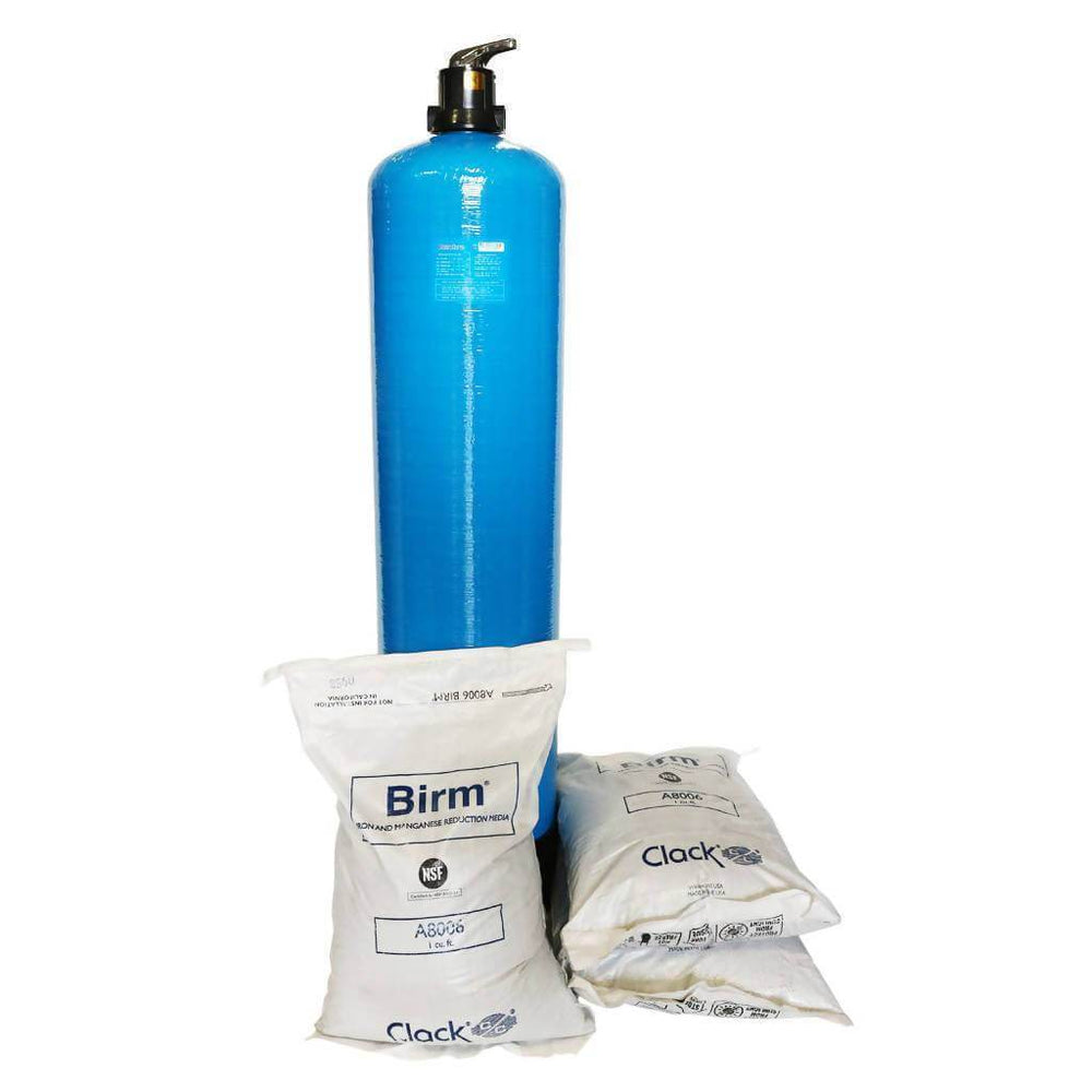 BIRM Media FRP Vessel 13x54 – Manual Backwash | Complete with Media - H2O Warehouse