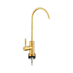 Brushed Gold Modern Purified Water Tap – 304SS with 1/4” Quick Connect | F - 304 - 30 - G - H2O Warehouse