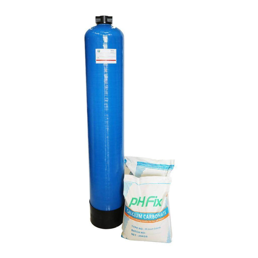CALCITE pH Correction FRP Vessel 12x52 Complete With Media - H2O Warehouse