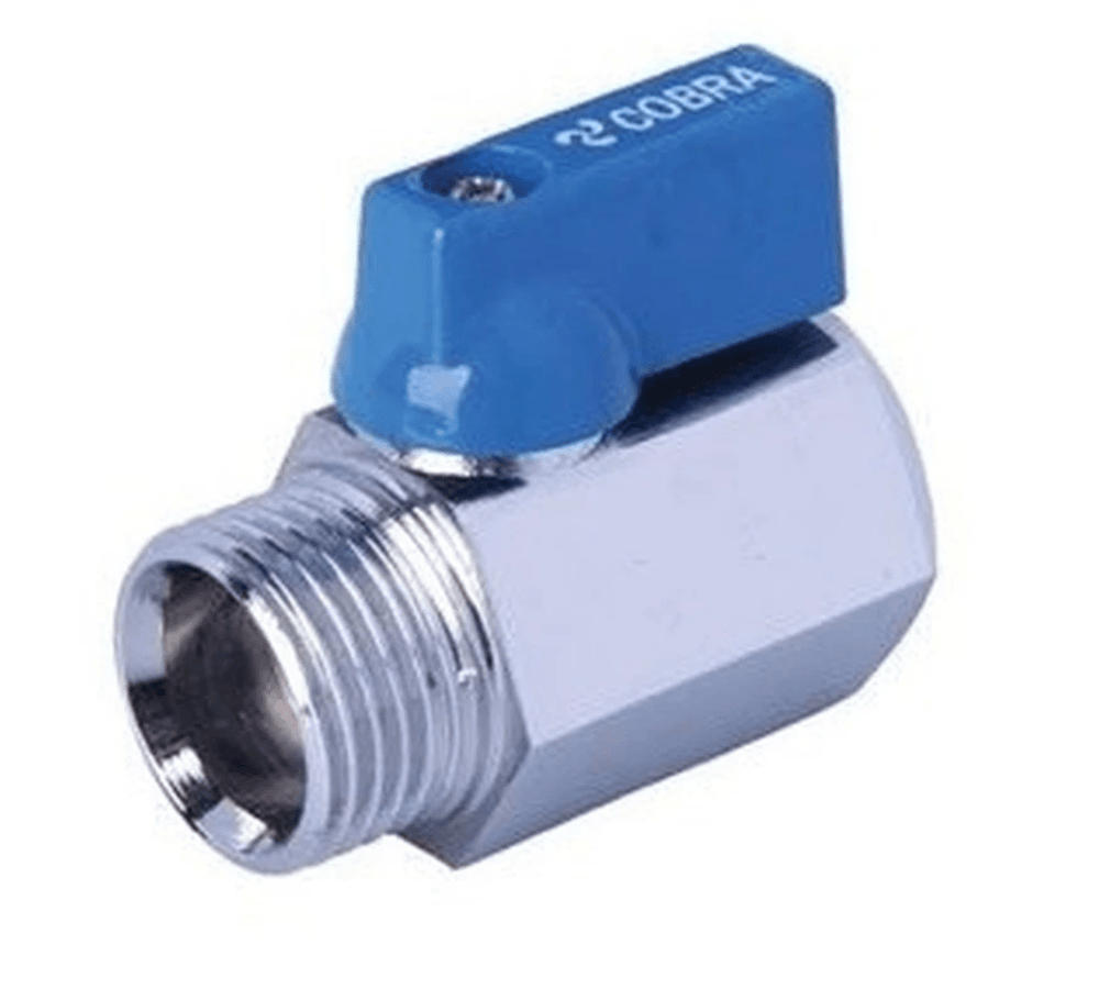 COBRA Mini Ballstop Lever Valve MXF 15mm (1030) | High - Quality Plumbing Shut - Off Valve - H2O Warehouse