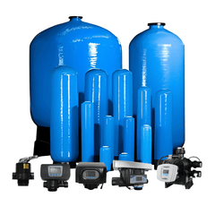 Complete FRP Filter Media Vessel Kits – Auto & Manual | All Sizes | Without Media - H2O Warehouse