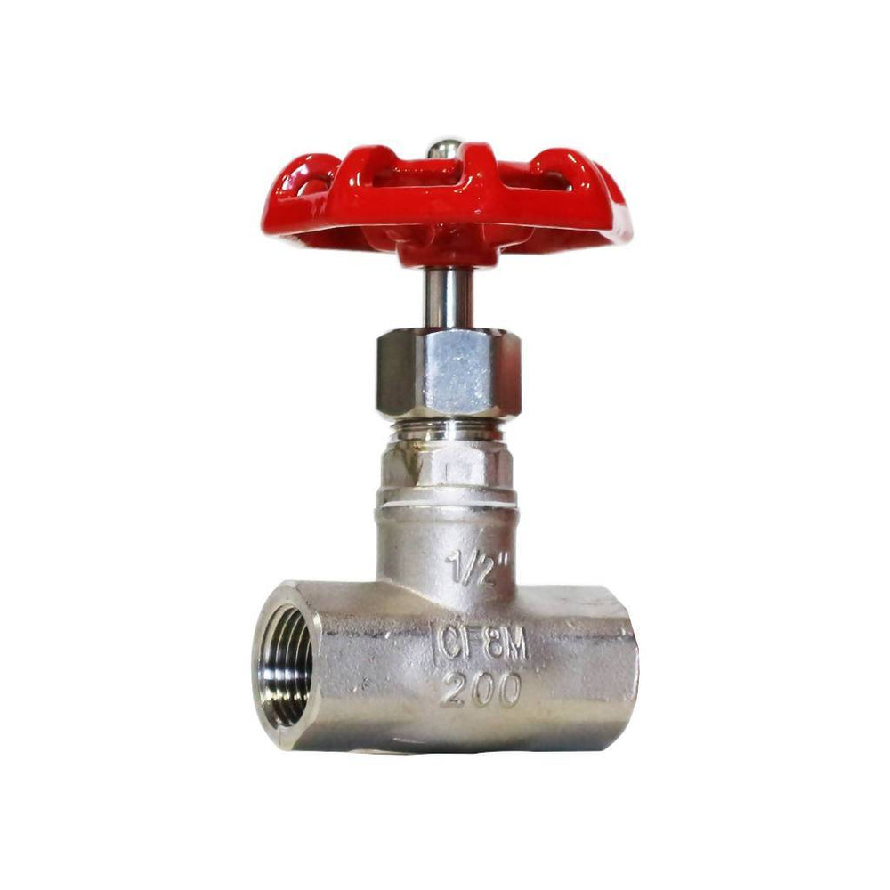 Globe Valve SS304, Stainless Steel, 1/2 Inch - H2O Warehouse
