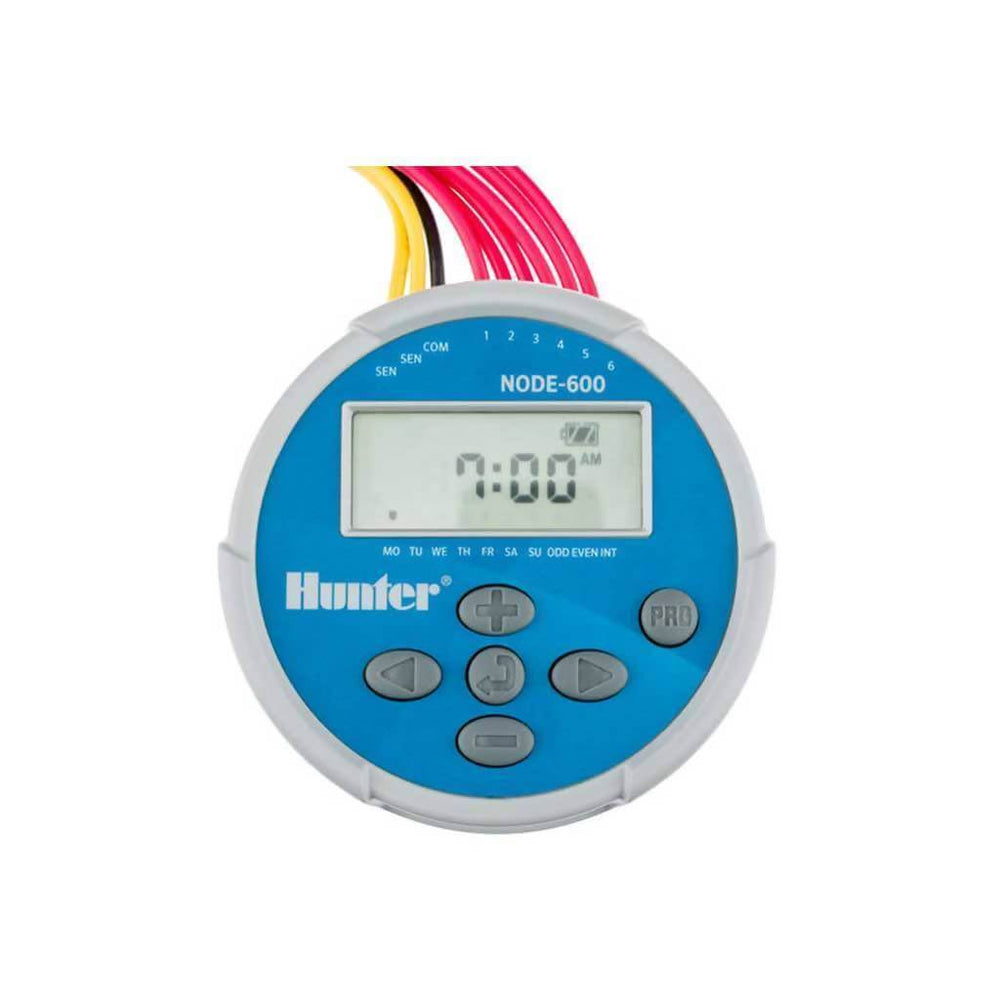 HUNTER NODE600 6 - Station Battery - Powered Irrigation Controller (Without DC Latching Solenoid) - H2O Warehouse