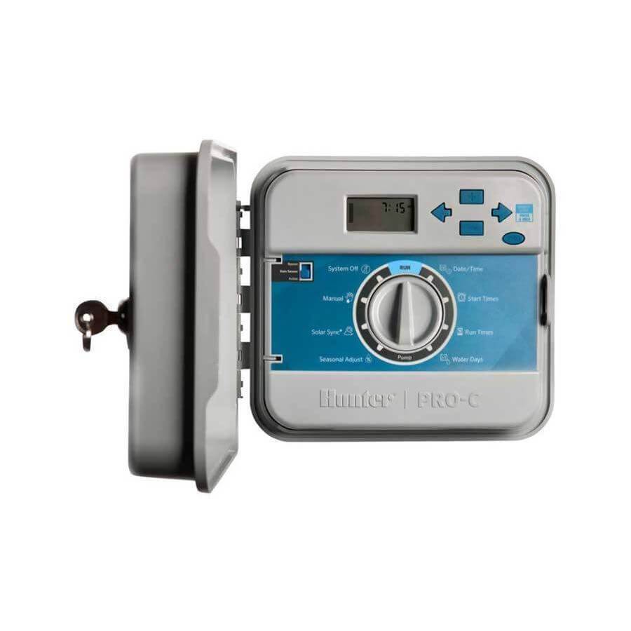 HUNTER PRO - C PC401E 4 Station Outdoor Controller, Plastic, 230 VAC - H2O Warehouse