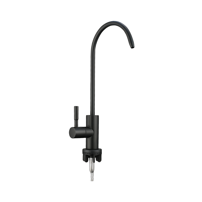 Matte Black Modern Purified Water Tap – 304SS with 1/4” Quick Connect | F - 304 - 30 - B - H2O Warehouse