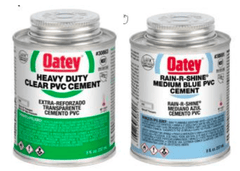OATEY HEAVY DUTY PVC CEMENT - CLEAR OR BLUE LAVA | High - Strength Solvent Cement - H2O Warehouse