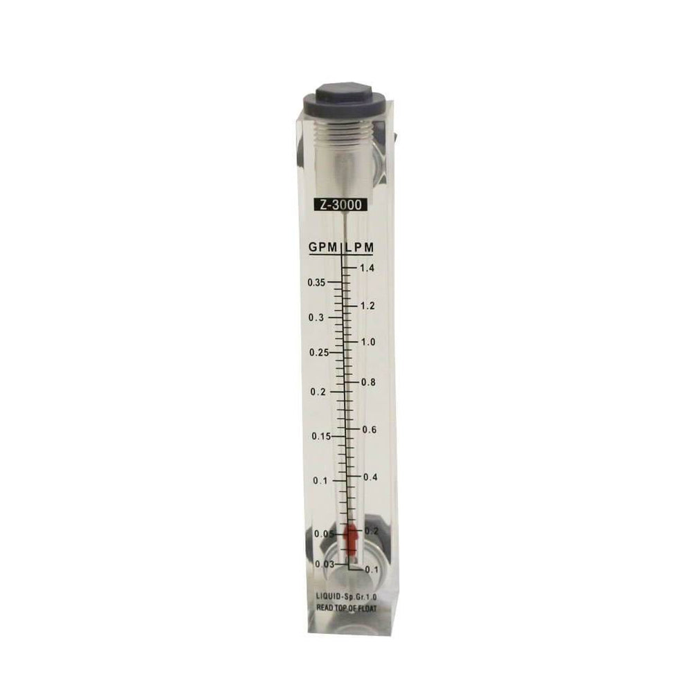 Panel Mount Water Flow Meter, 0.1 - 1.4l/m, G1/2 Inch Z3000 - H2O Warehouse
