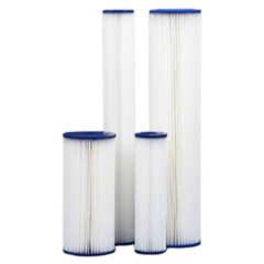 Pleated Filter Cartridges – Washable & NSF Certified | 10" & 20" Slimline & Big Blue - H2O Warehouse