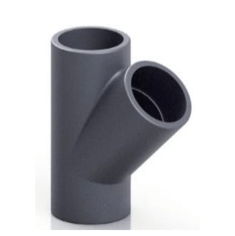 PVC - U 45° TEE - Solvent Weld | High - Quality Pipe Fitting - H2O Warehouse