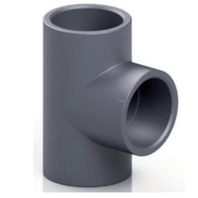 PVC - U 90° TEE - Solvent Weld | High - Quality Pipe Fitting - H2O Warehouse