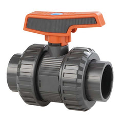 PVC - U Double Union Ball Valve - Solvent Weld | High - Quality Pipe Fitting - H2O Warehouse