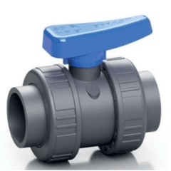 PVC - U Double Union Ball Valve - Solvent Weld | High - Quality Pipe Fitting - H2O Warehouse