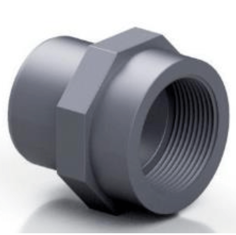 PVC - U Female Adaptor - Solvent Weld x BSP Threaded | High - Quality Pipe Fitting - H2O Warehouse
