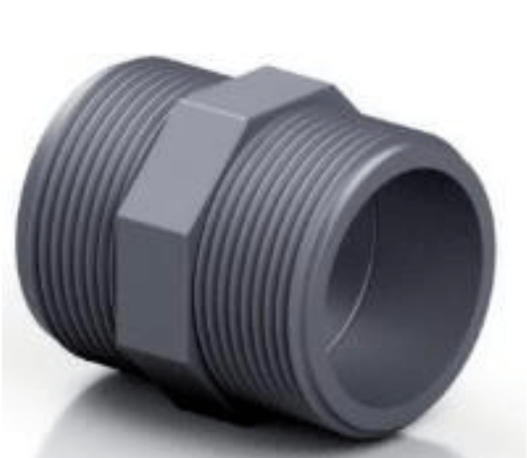 PVC - U Nipple - BSP Threaded | High - Quality Pipe Fitting - H2O Warehouse