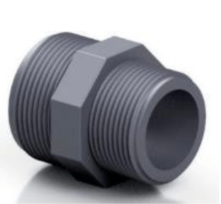 PVC - U Reducing Nipple - BSP Threaded | High - Quality Pipe Fitting - H2O Warehouse