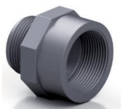 PVC - U Reducing Socket Female x Male - BSP Threaded | High - Quality Pipe Fitting - H2O Warehouse