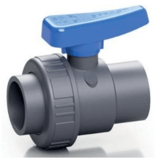 PVC - U Single Union Ball Valve - Solvent Weld | High - Quality Pipe Fitting - H2O Warehouse