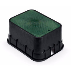 RAIN BIRD PVBJMB Jumbo Valve Box, 30x55x40cm Black Body & Drop - in Green Lid - H2O Warehouse