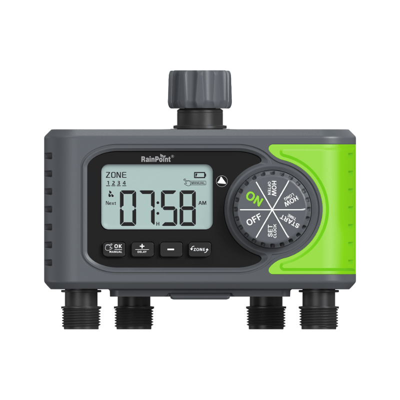 RainPoint Digital 4 - Zone Irrigation Tap Timer - H2O Warehouse
