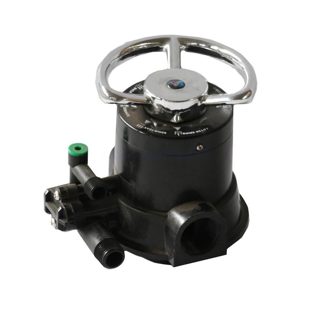 RUNXIN F64A1 Manual Softener Valve Head with Metal Handle, 4500l/hr, 1 - Inch Female - H2O Warehouse
