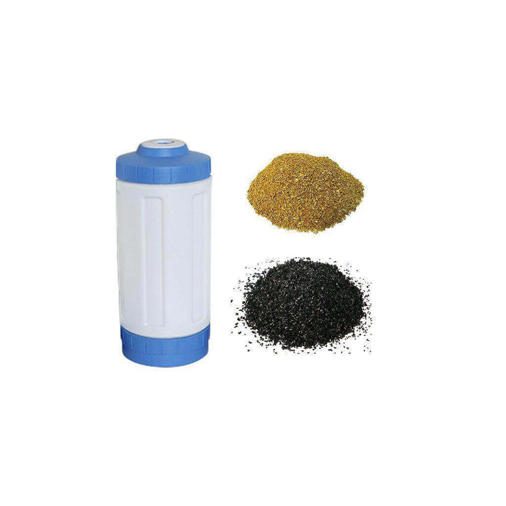 10 Inch Big Blue Refillable Filter Cartridge with GAC/KDF Filter Media-Water Filter-H2O Warehouse