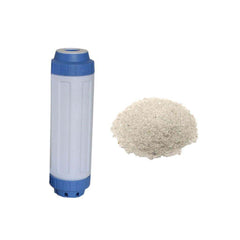 10 Inch Slimline Refillable Filter Cartridge with Remineralising & pH Adjustment Filter Media - H2O Warehouse
