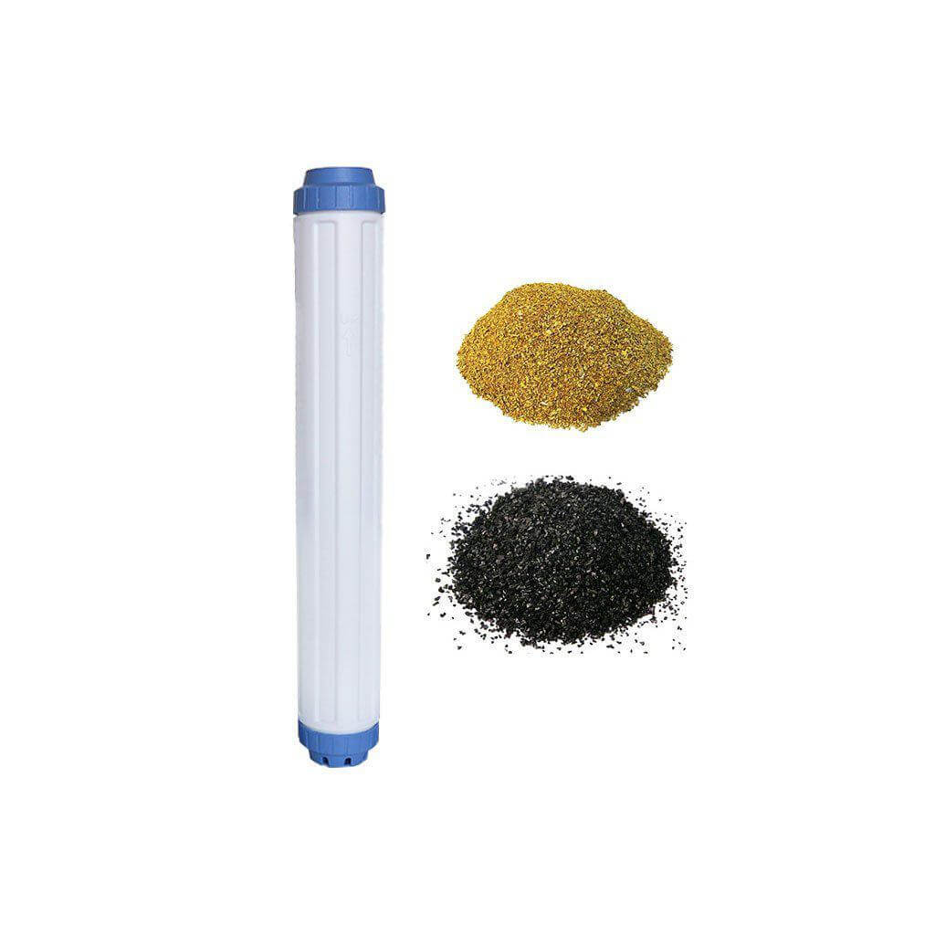 20 Inch Slimline Refillable Filter Cartridge with GAC/KDF Filter Media-Water Filter-H2O Warehouse