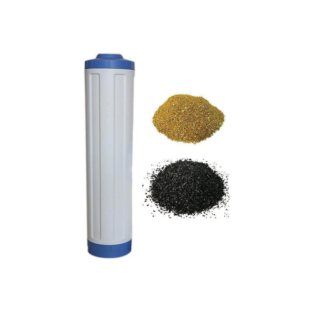 20 Inch Big Blue Refillable Filter Cartridge with GAC/KDF Filter Media - H2O Warehouse