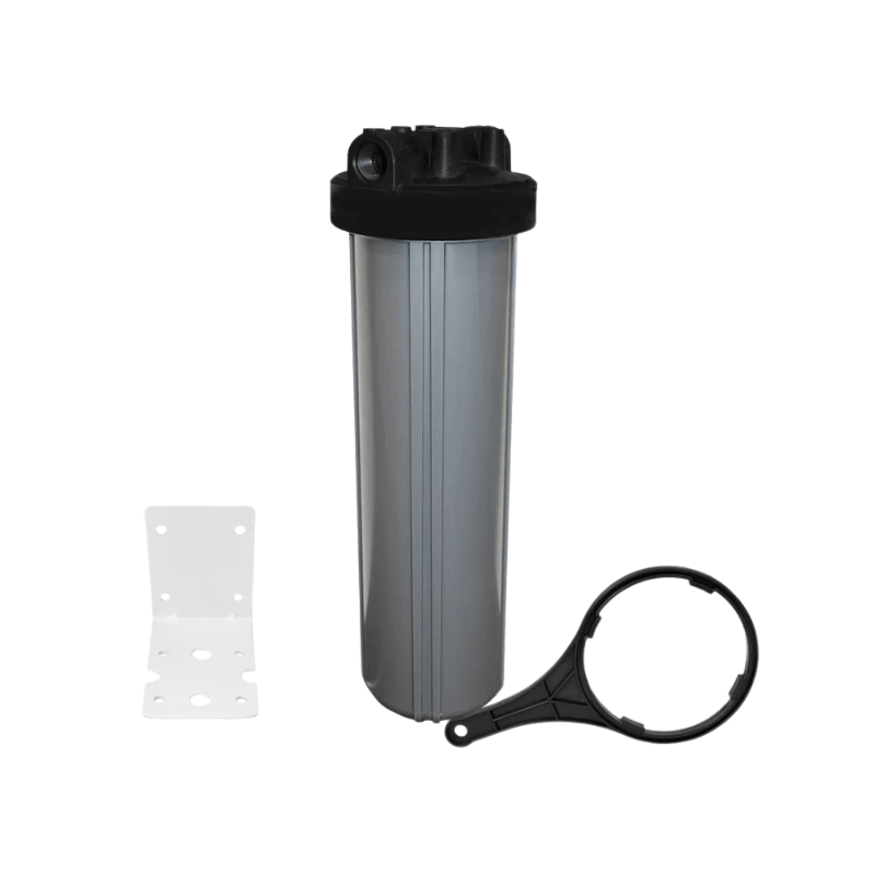20 - Inch Big Blue Water Filter Housing with DBL O - ring, Bracket, Air Release & Spanner | 1” & 1½” Port Options | Eco & Premium Ranges - H2O Warehouse