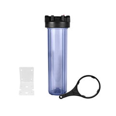 20 - Inch Big Blue Water Filter Housing with DBL O - ring, Bracket, Air Release & Spanner | 1” & 1½” Port Options | Eco & Premium Ranges - H2O Warehouse