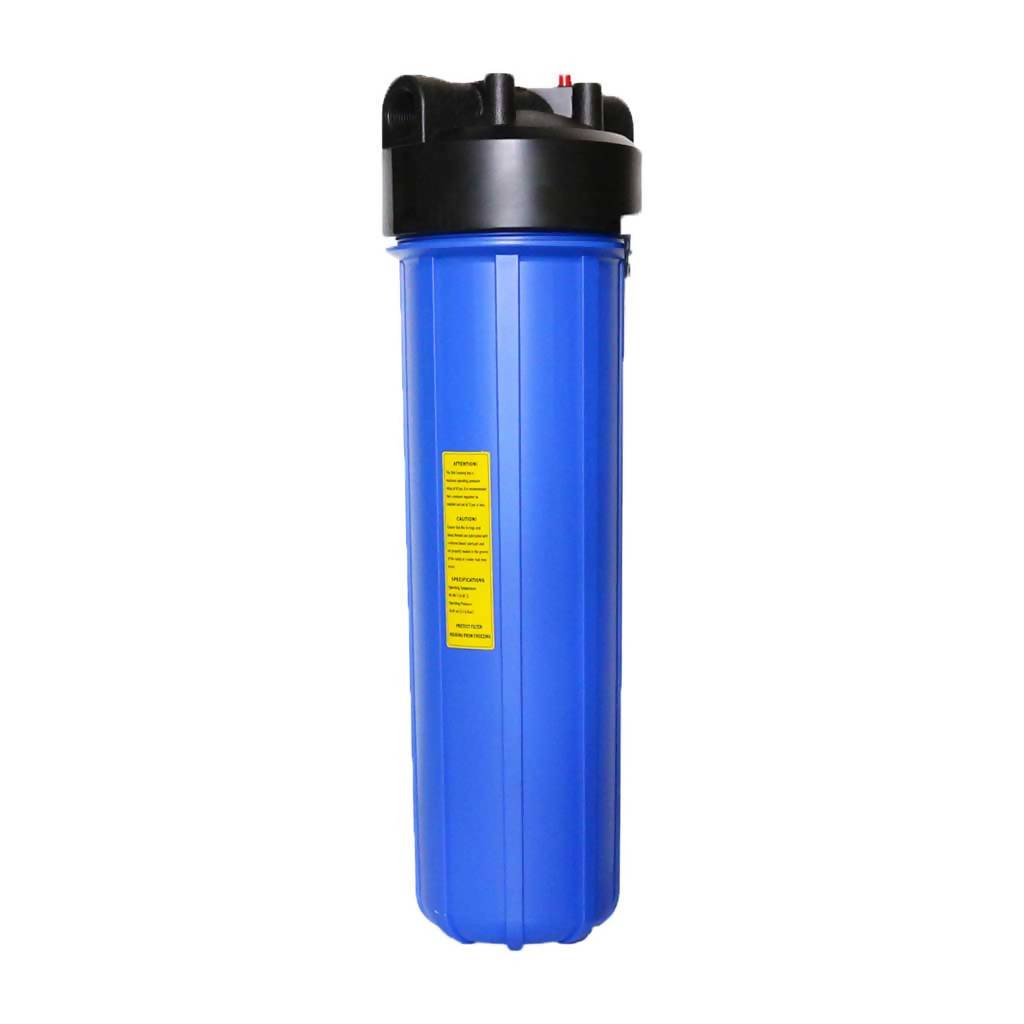 20 - Inch Big Blue Water Filter Housing with Double O - Ring | 1 - Inch Port | Premium Range (Housing Only) - H2O Warehouse