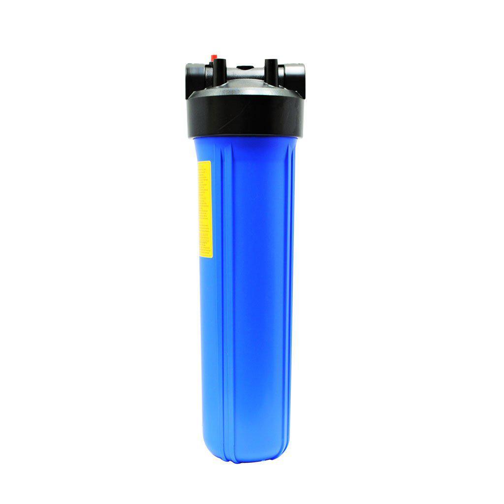 20 - Inch Big Blue Water Filter Housing with Double O - Ring | 1 - Inch Port | Premium Range (Housing Only) - H2O Warehouse