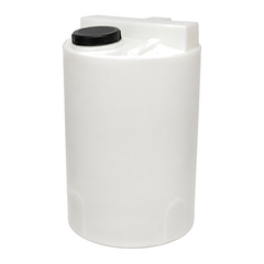 100 L natural translucent chemical dosing tank with black screw lid