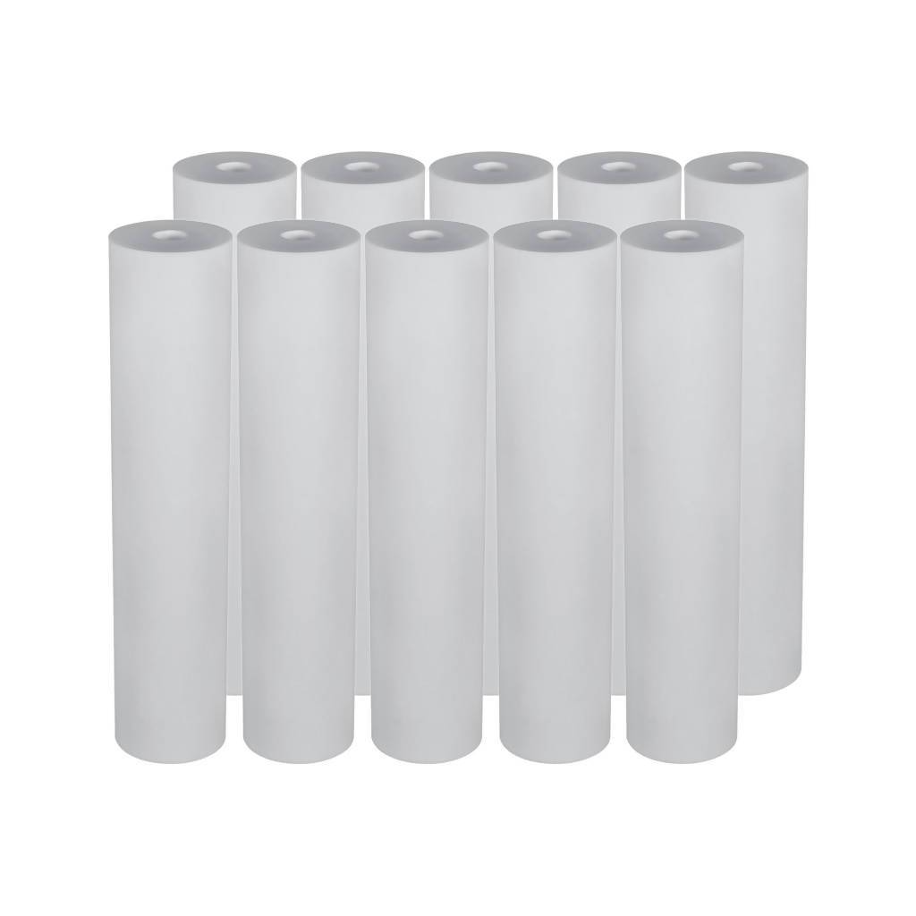 Big Blue 20 inch 5 Micron Sediment Water Filter Replacement Cartridge - 10 Pack - H2O Warehouse