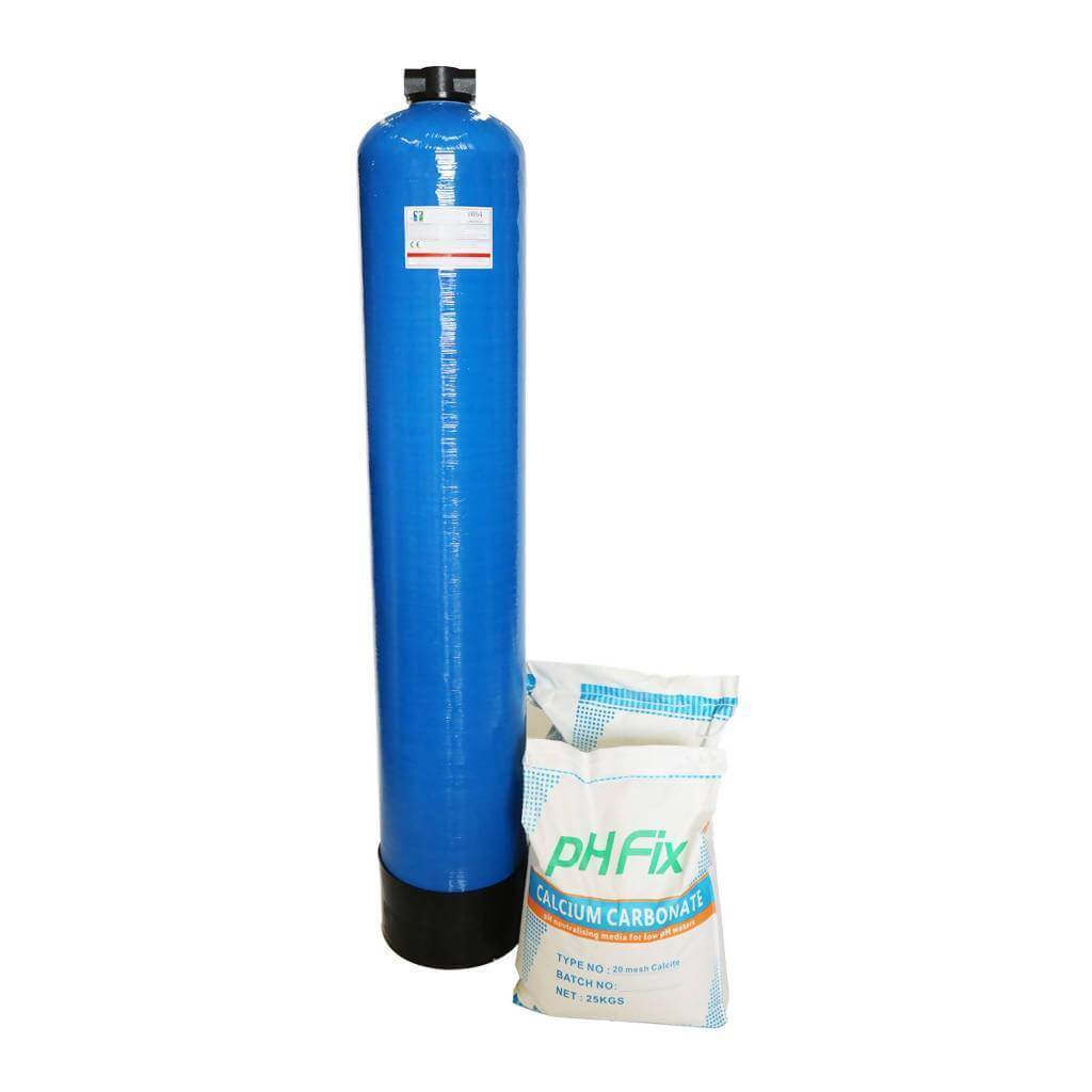 CALCITE pH Correction FRP Vessel 12x52 Complete With Media - H2O Warehouse