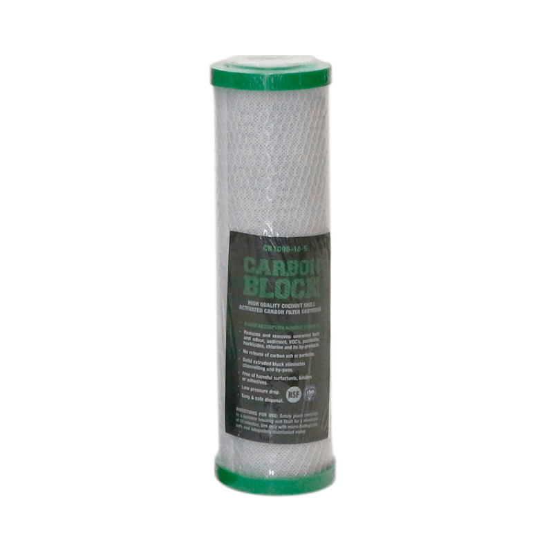 Carbon Block Filter Cartridges | 10" & 20" | Slimline & Big Blue | 500–1000mg/g Iodine Rating | NSF Certified - H2O Warehouse