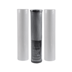 DARLLY Premium - Big Blue Water Filter Replacement Pack, 20 Inch (5 Micron PP, Carbon Block & 1 Micron PP) - H2O Warehouse