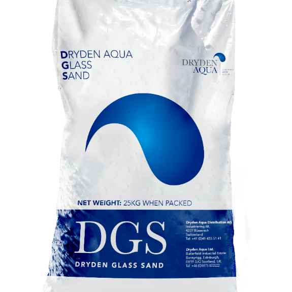 DGS - Dryden Glass Sand Filter Media (Grade 2, 0.8 - 2.5mm, 25kg) - H2O Warehouse