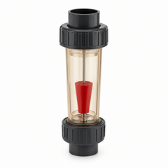 Flowtech Z-5650 PSU Inline Rotameter – 80-800 L/min, 63 mm Solvent-Weld Socket - H2O Warehouse