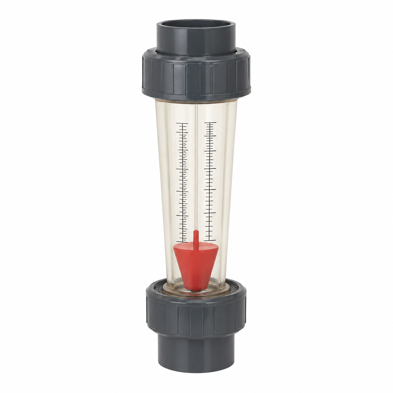 Flowtech Z-5065 inline rotameter, 80-400 L/min, 75 mm solvent-weld socket