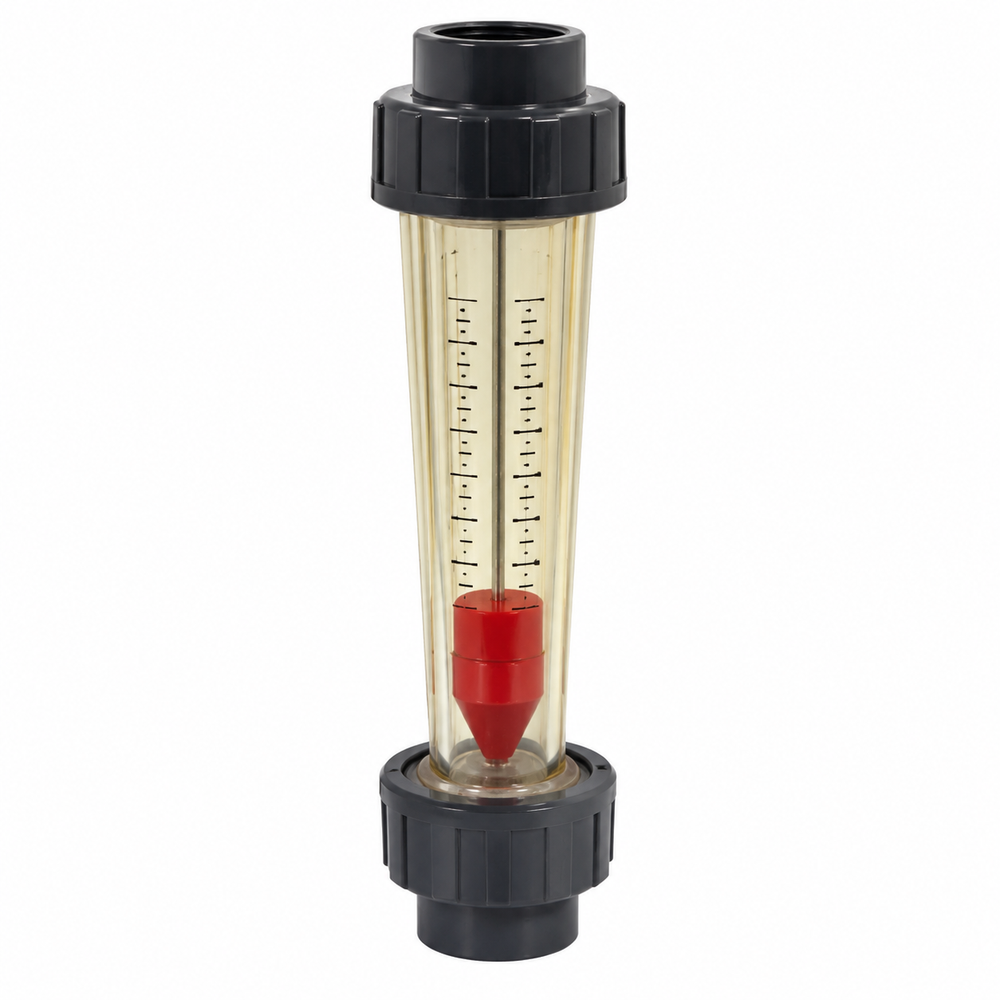 Flowtech Z-5632 PSU inline rotameter, 8-80 L/min, 1-inch BSP female