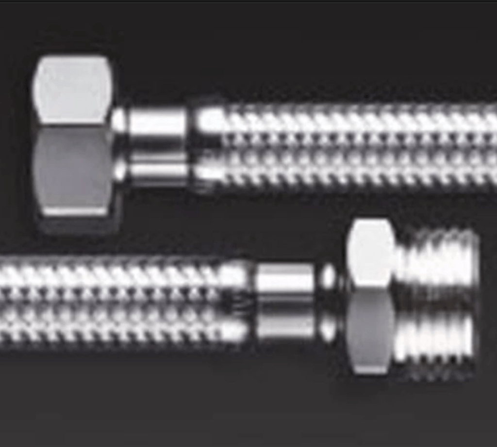 GIO 1579 SS SABS Flexi Braided Connector – 15x350mm, Male x Female