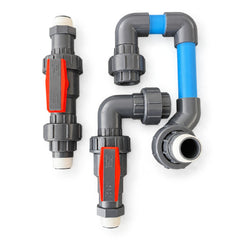 Pre-plumbed fittings kit for a three-stage Big Blue filtration system with 55 W UV steriliser