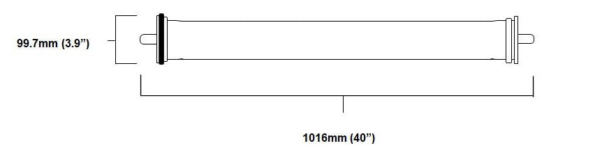 Inside - Out Aquacell 4040 - PVC - 100KH UF Membrane | Ultrafiltration for Water Purification - H2O Warehouse