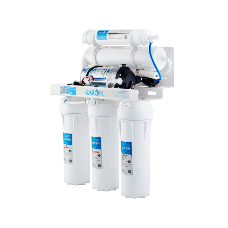 Karofi 5 - Stage 75GPD Under - Counter Reverse Osmosis System with Pump - H2O Warehouse
